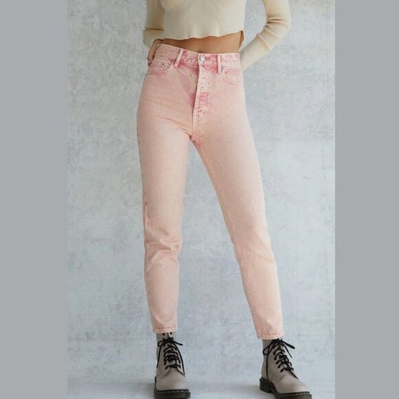 Pacsun Women's Eco Peach Acid Wash Ultra High Waisted Slim Fit Jeans  - 23 - Picture 1 of 9